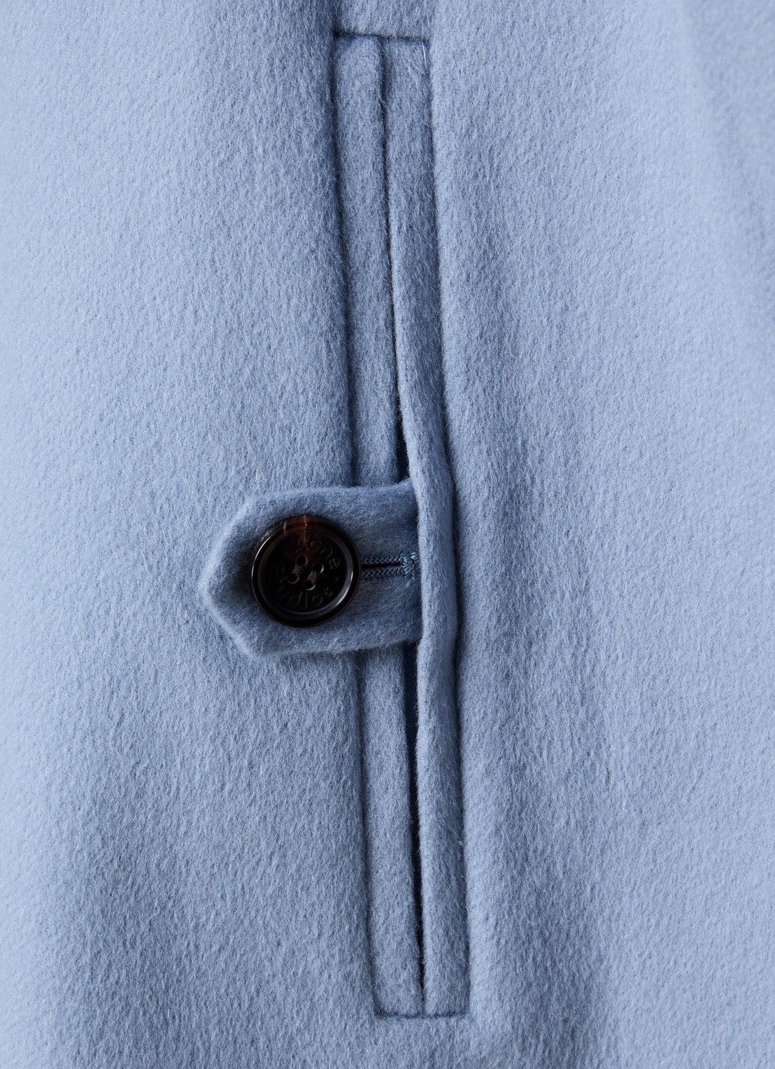 Acne Studios Jack in kasjmierblend met steekzakken - detail 6 blauw