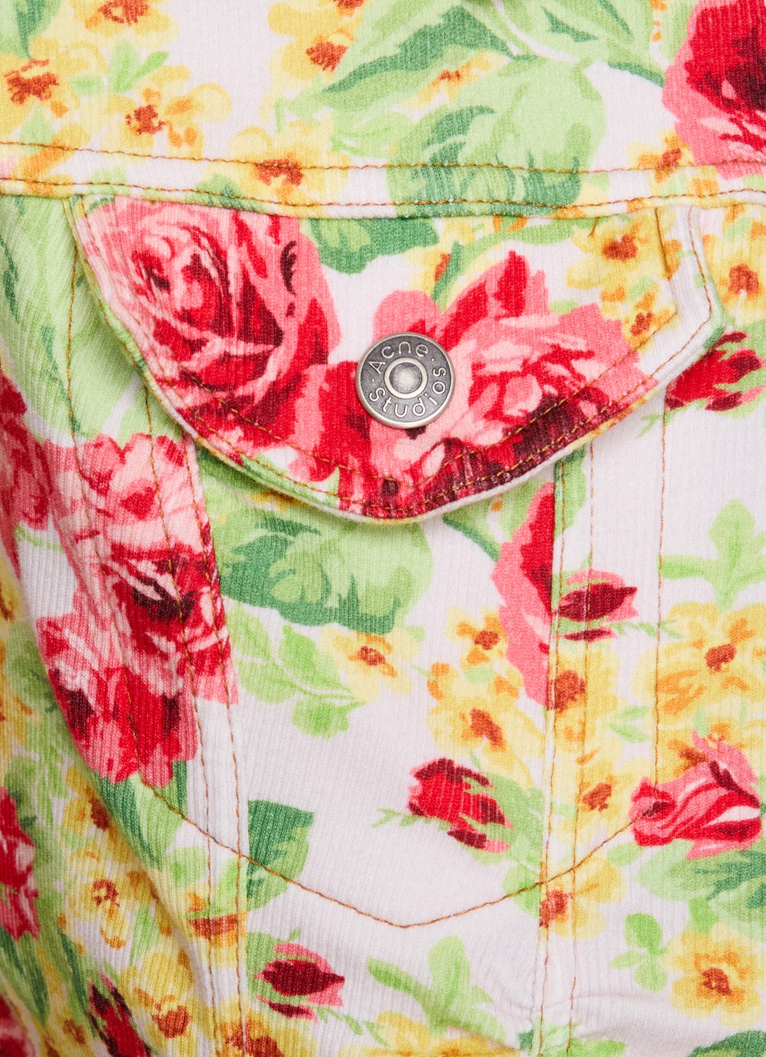 Acne Studios Jack met bloemenprint - detail 5 roze