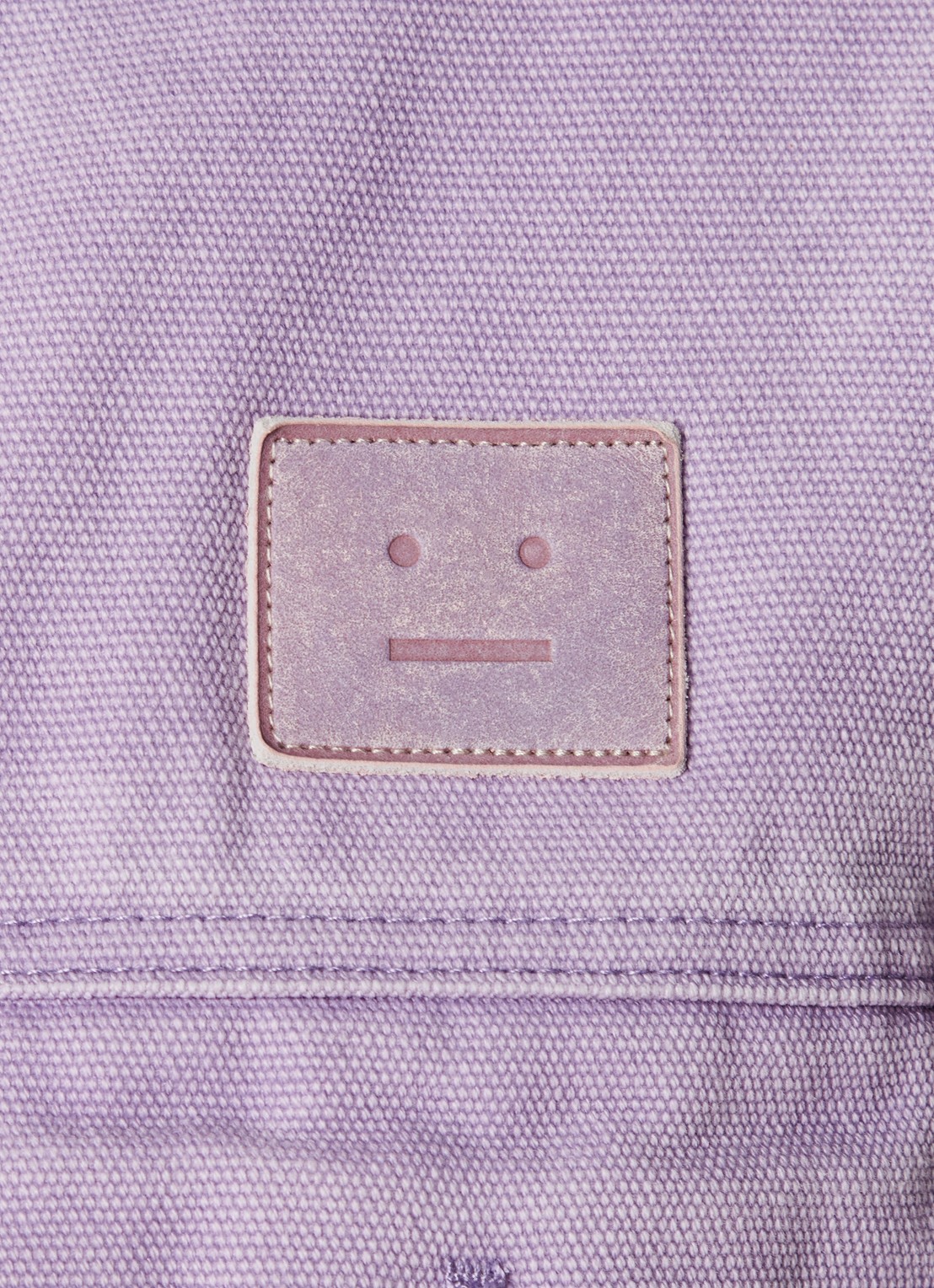 Acne Studios Jack met imitatiebontkraag en klepzakken - detail 6 paars