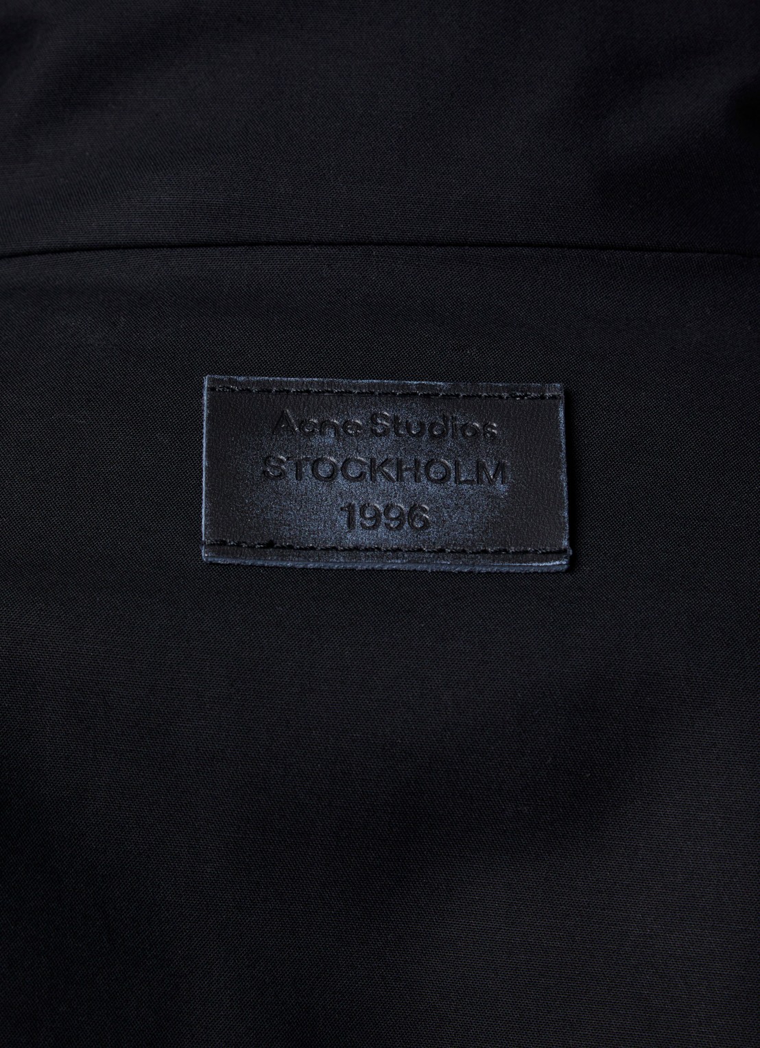 Acne Studios Jack met opstaande kraag - detail 5 zwart