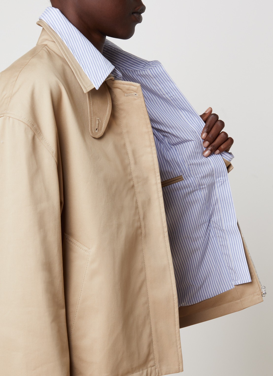 Acne Studios Jack met steekzakken - detail 3 beige