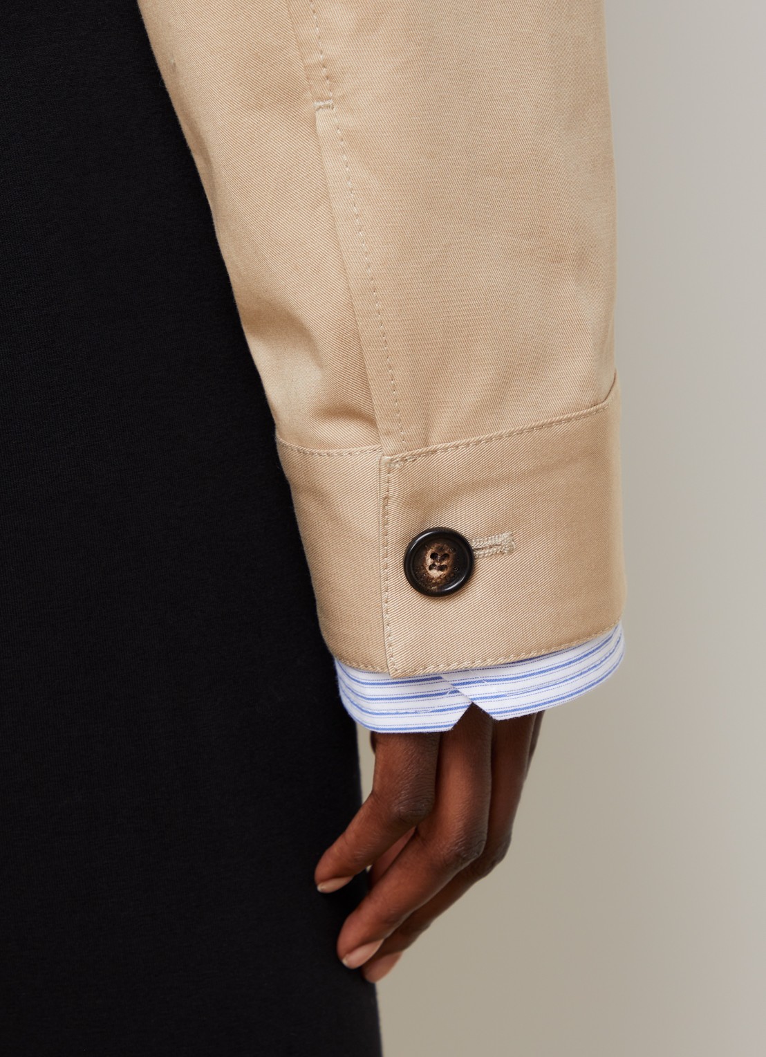 Acne Studios Jack met steekzakken - detail 4 beige