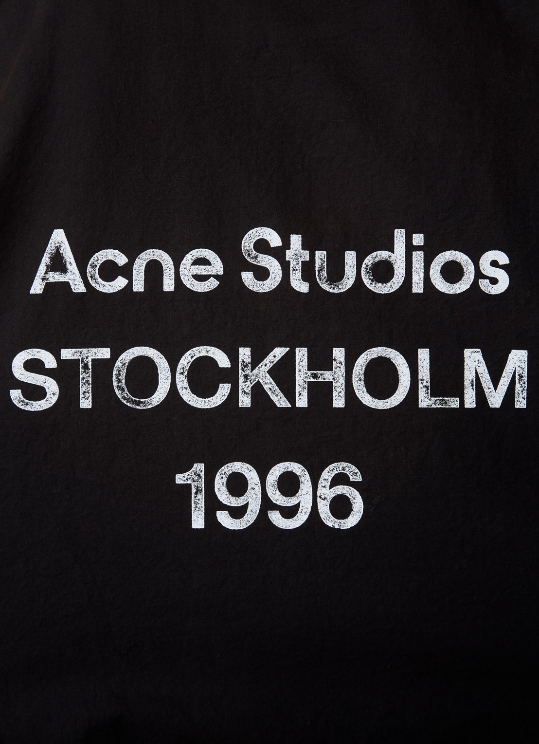 Acne Studios Jack van  katoen met backprint - detail 6 zwart
