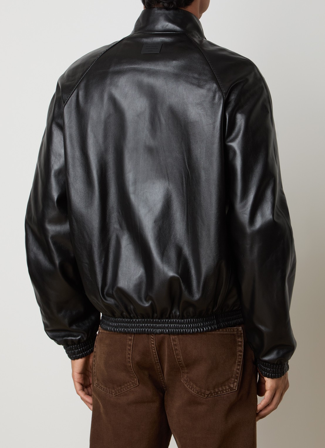 Acne Studios Jack van lamsleer met steekzakken - achterkant 6 zwart