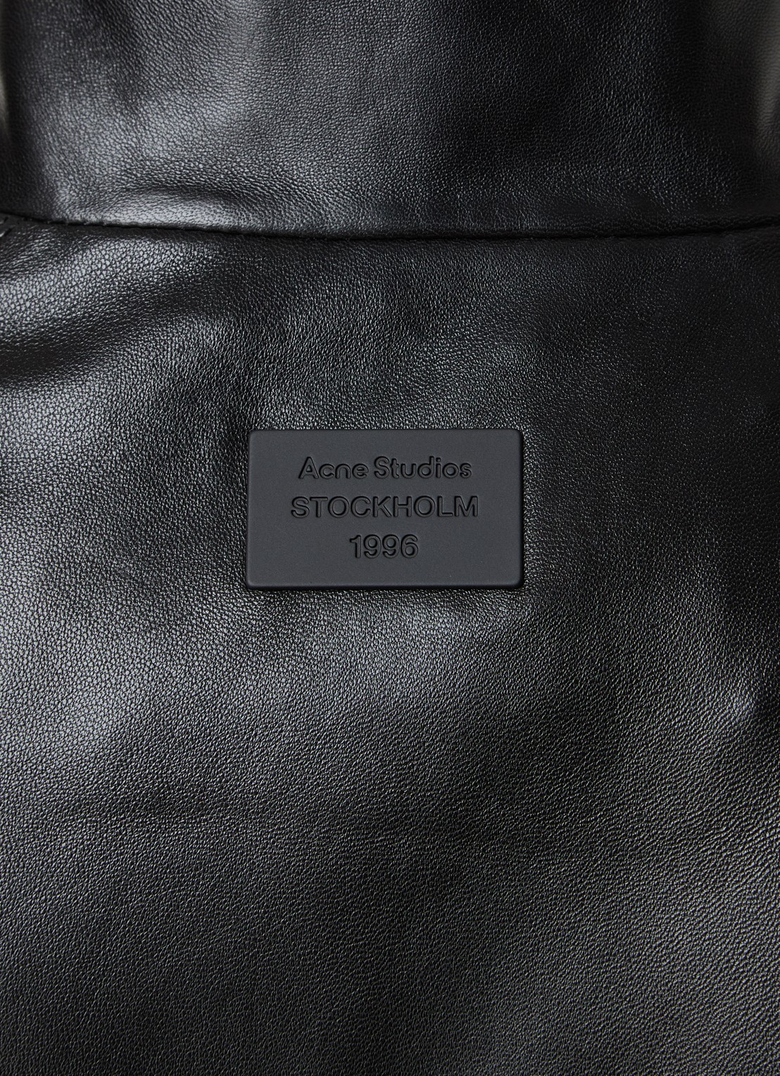 Acne Studios Jack van lamsleer met steekzakken - detail 2 zwart