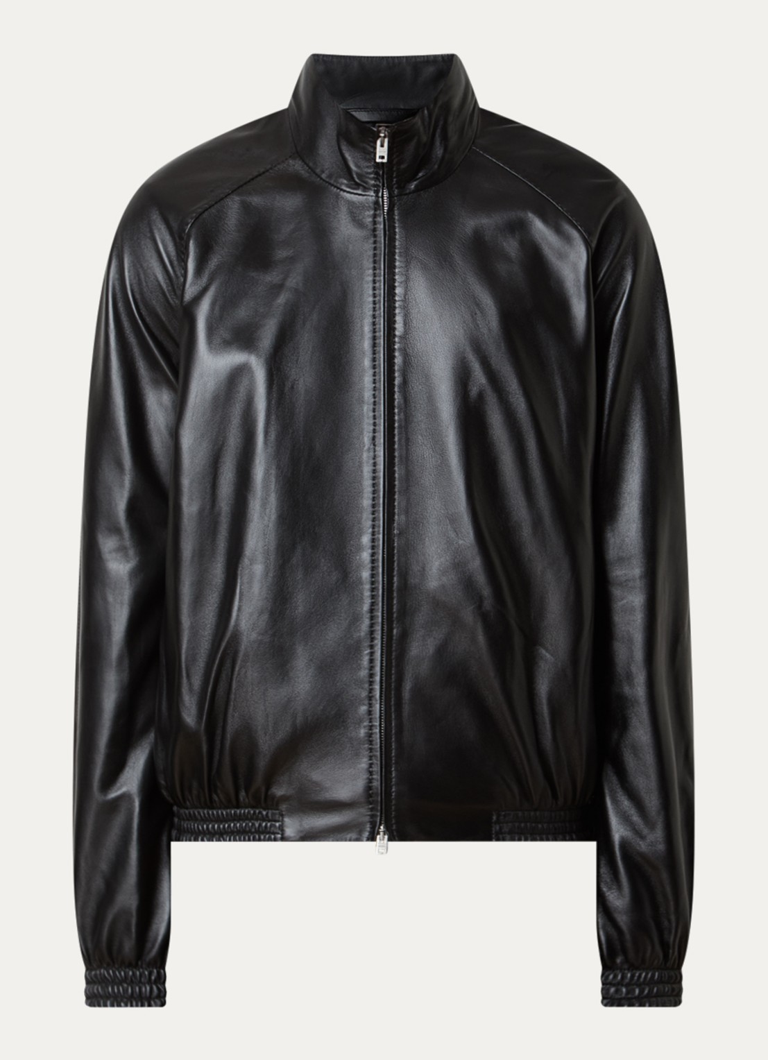 Acne Studios Jack van lamsleer met steekzakken - voorkant 4 zwart