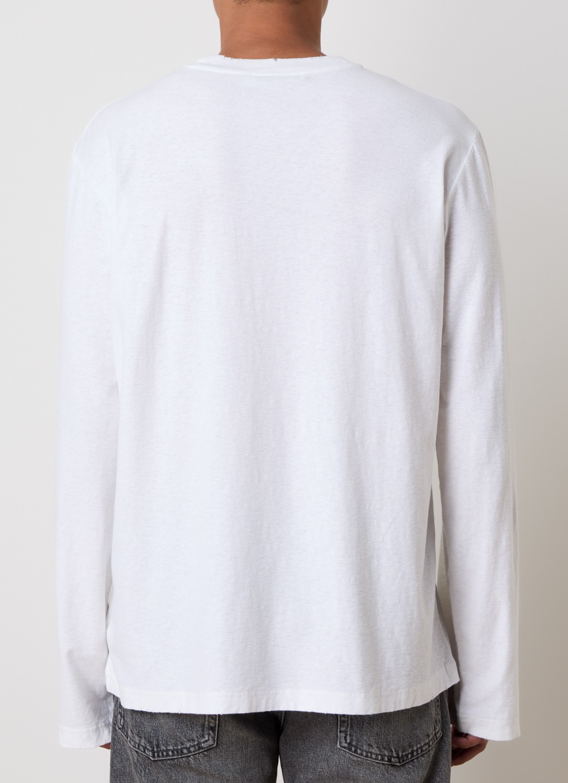 Acne Studios Longsleeve met borstzak en logo - achterkant 3 wit