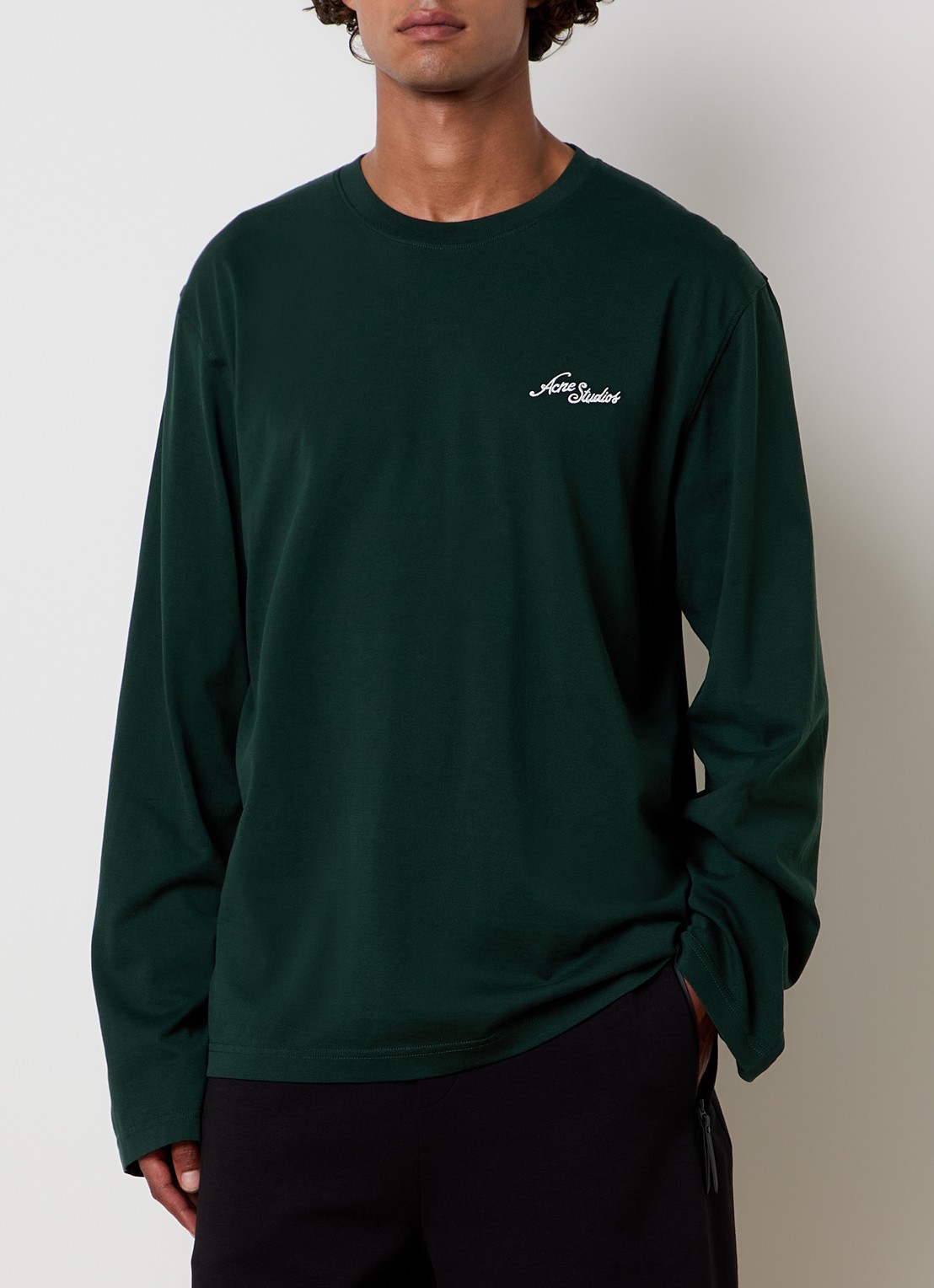 Acne Studios Longsleeve met logo - detail 4 groen