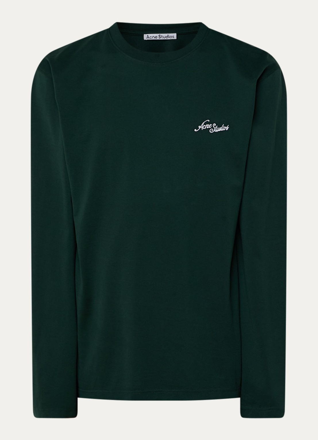Acne Studios Longsleeve met logo - voorkant groen