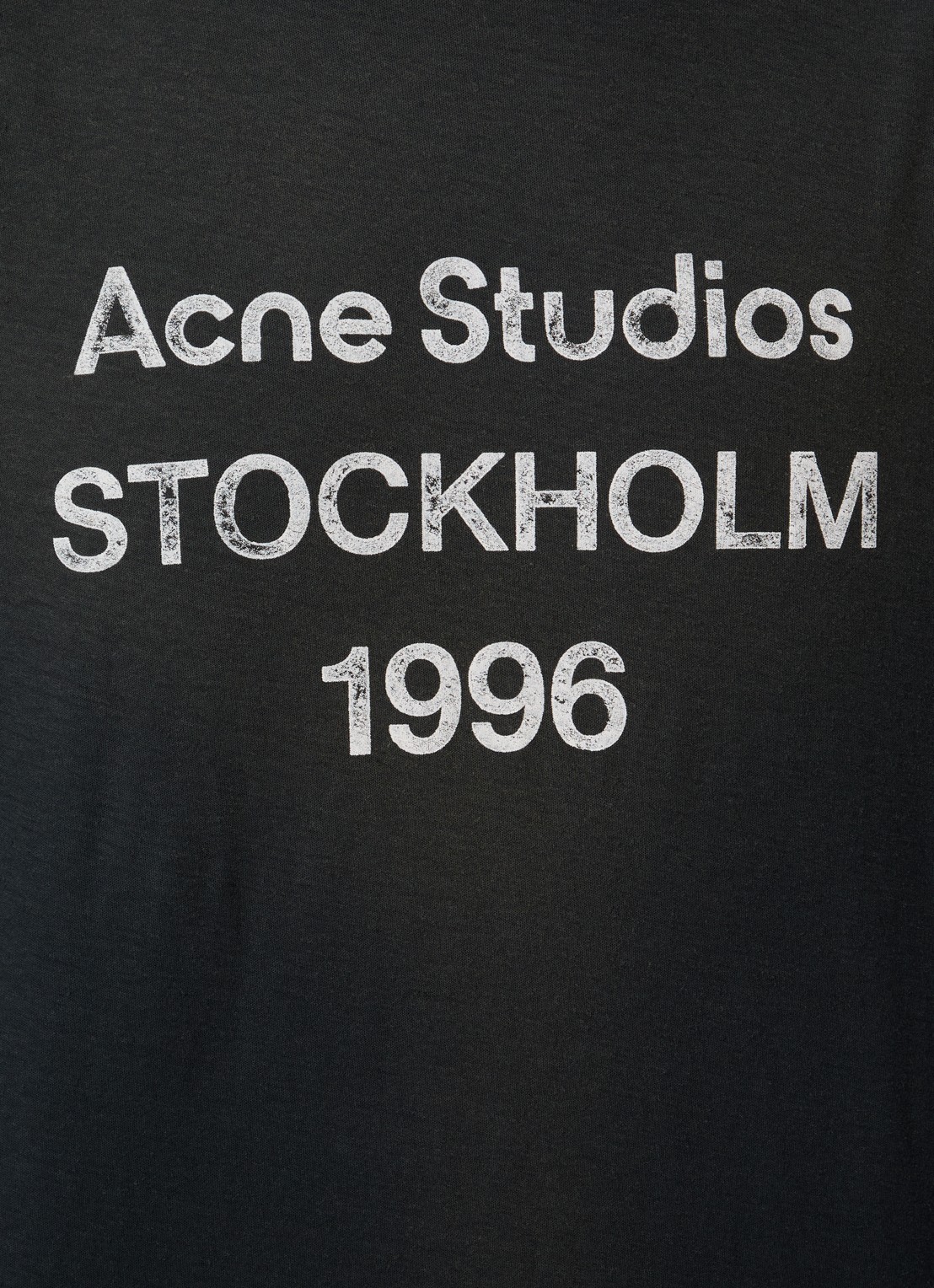 Acne Studios Longsleeve met logoprint en verwassen afwerking - detail 3 zwart