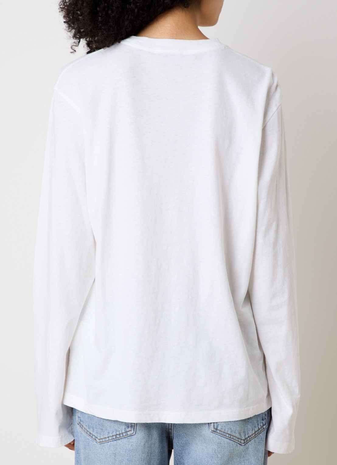 Acne Studios Longsleeve met logoprint - achterkant 4 wit