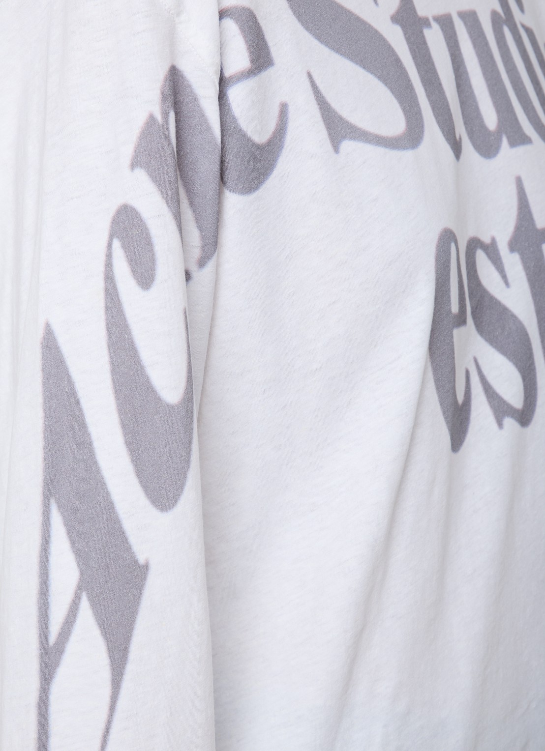 Acne Studios Longsleeve met logoprint - detail 7 wit