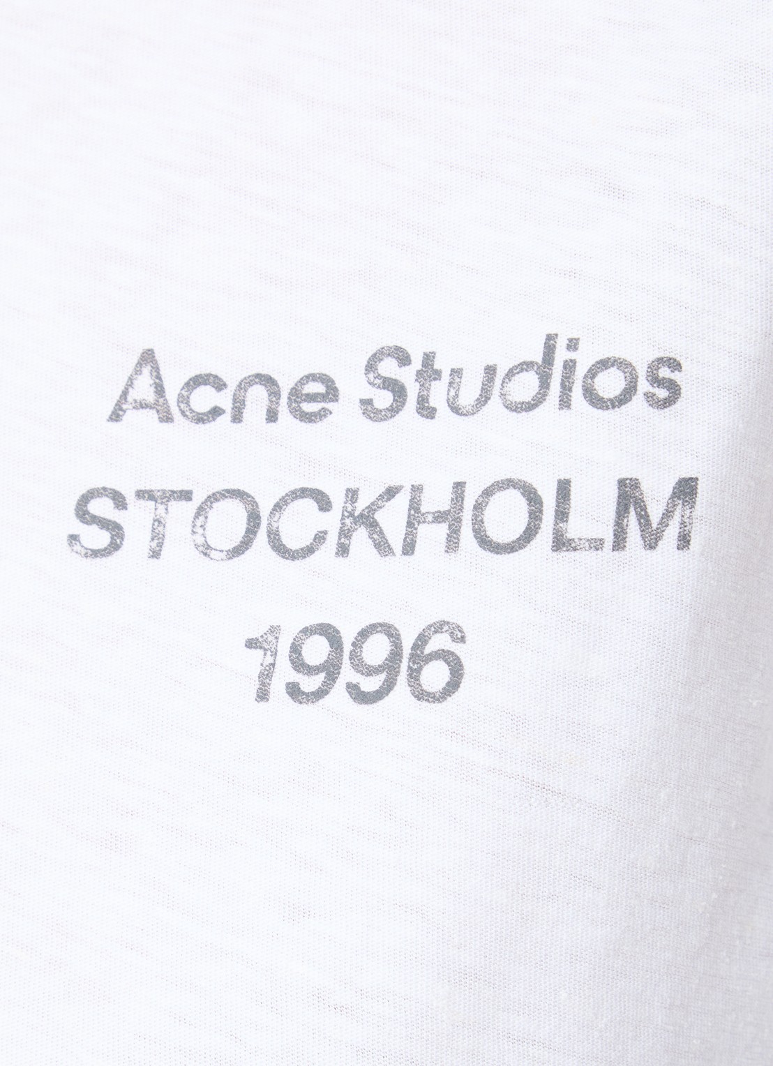 Acne Studios Longsleeve met logoprint - detail 5 gebroken wit