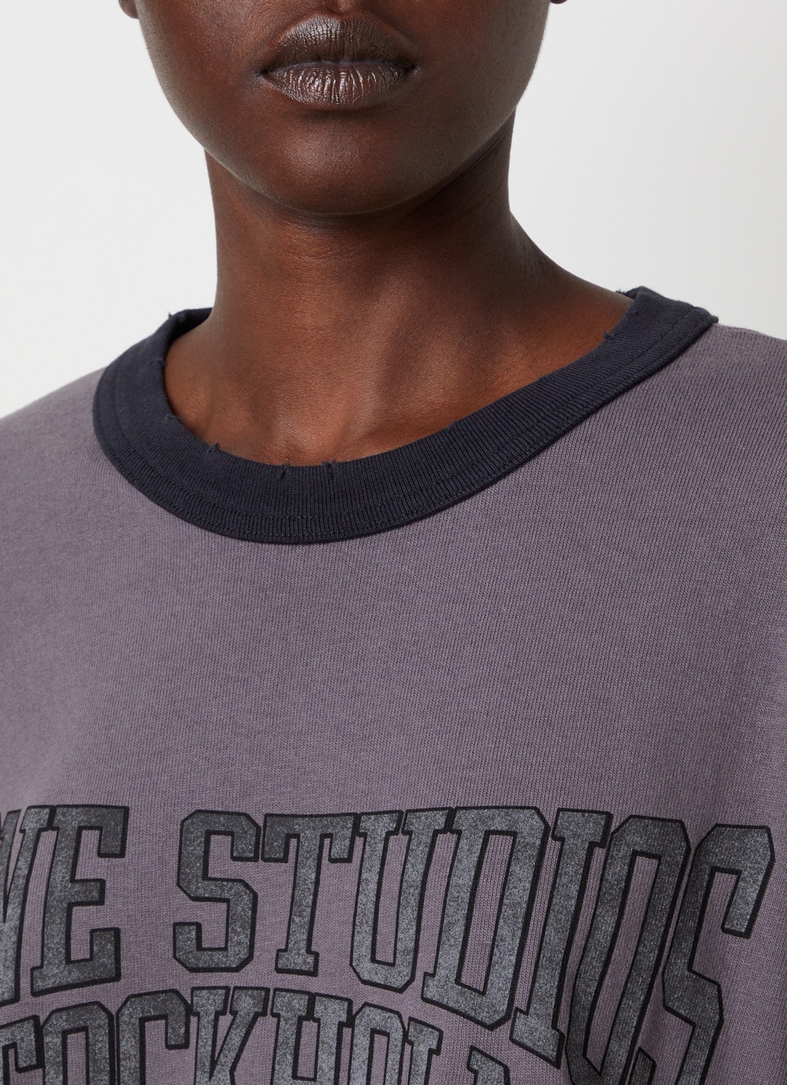 Acne Studios Longsleeve met logoprint - detail 2 taupe