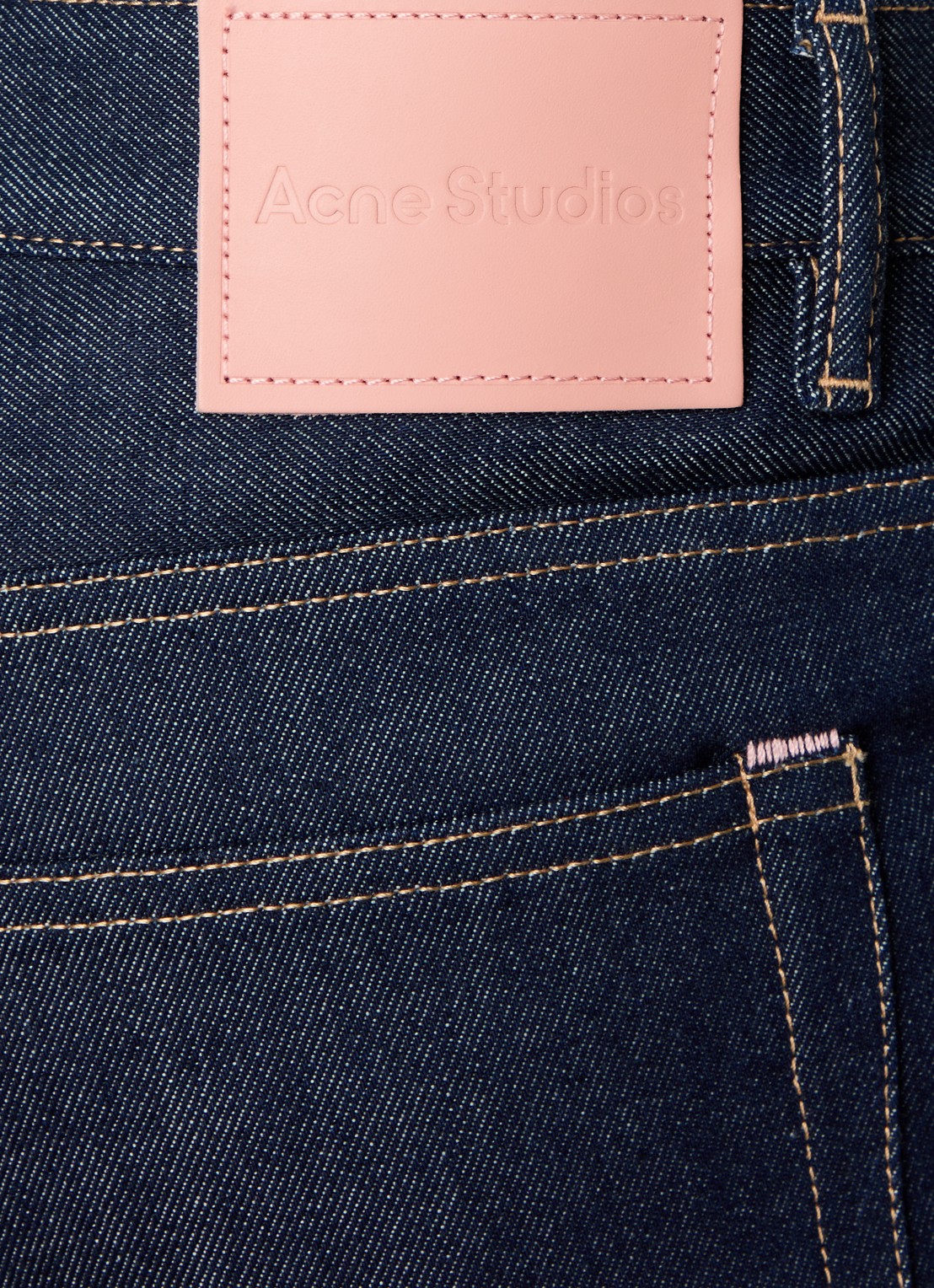 Acne Studios Loose fit jeans met donkere wassing en steekzakken - detail 4 indigo