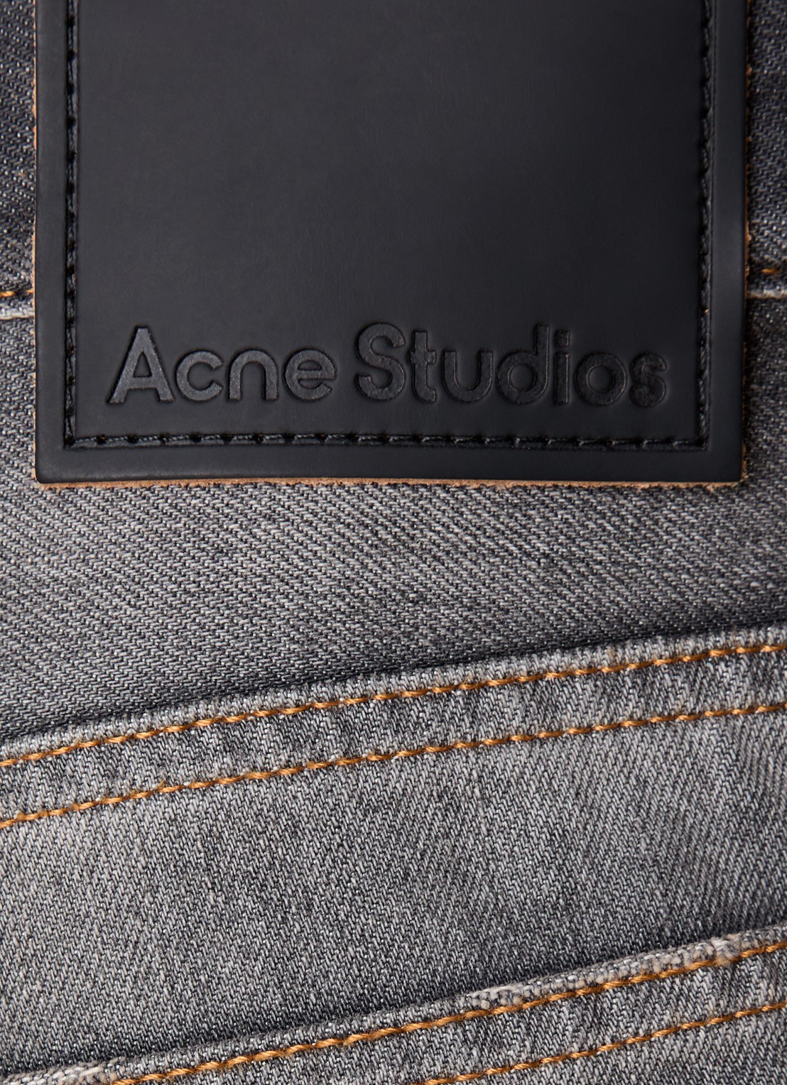 Acne Studios Loose fit jeans met gekleurde wassing - detail 6 antraciet