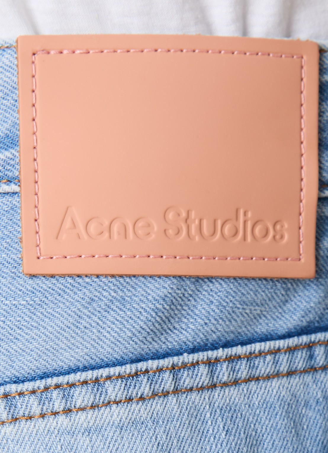 Acne Studios Loose fit jeans met lichte wassing - detail 6 indigo