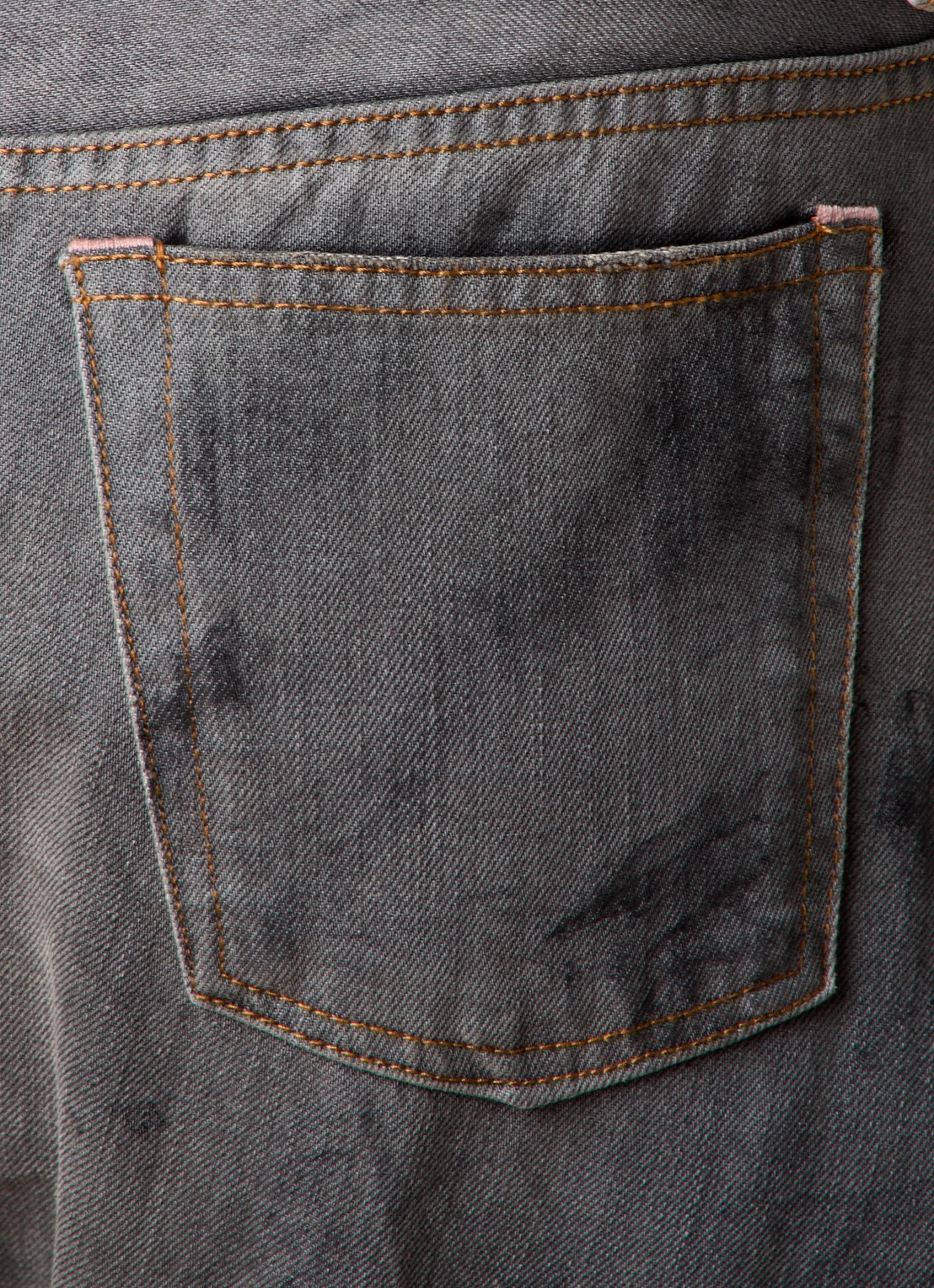 Acne Studios Mid waist loose fit jeans met gekleurde wassing - detail 6 zwart