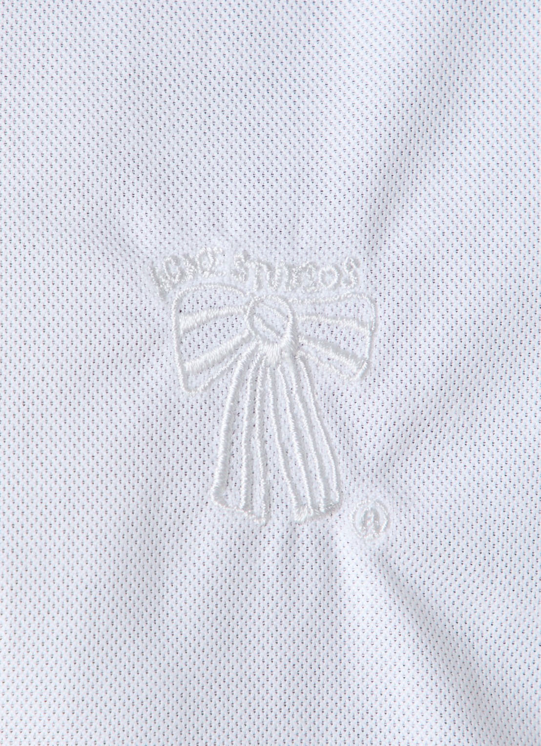 Acne Studios Oversized fit overhemd met borduring - detail 5 wit