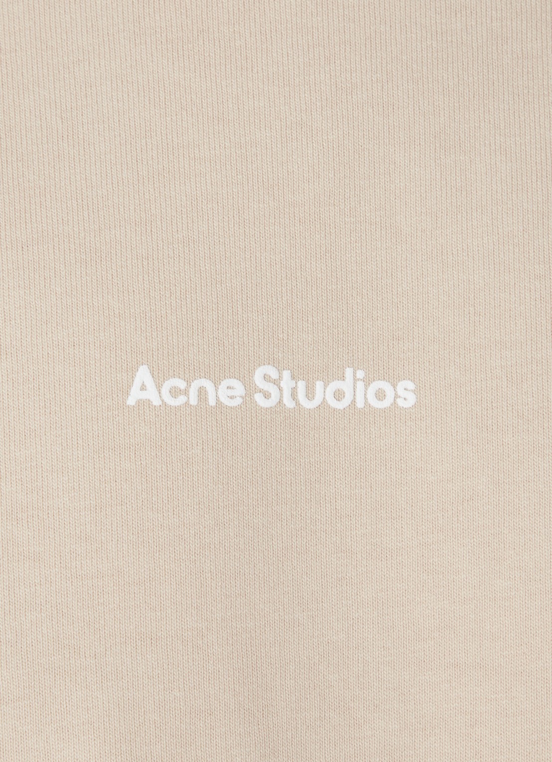 Acne Studios Oversized T-shirt met logo - detail 5 donkerbeige