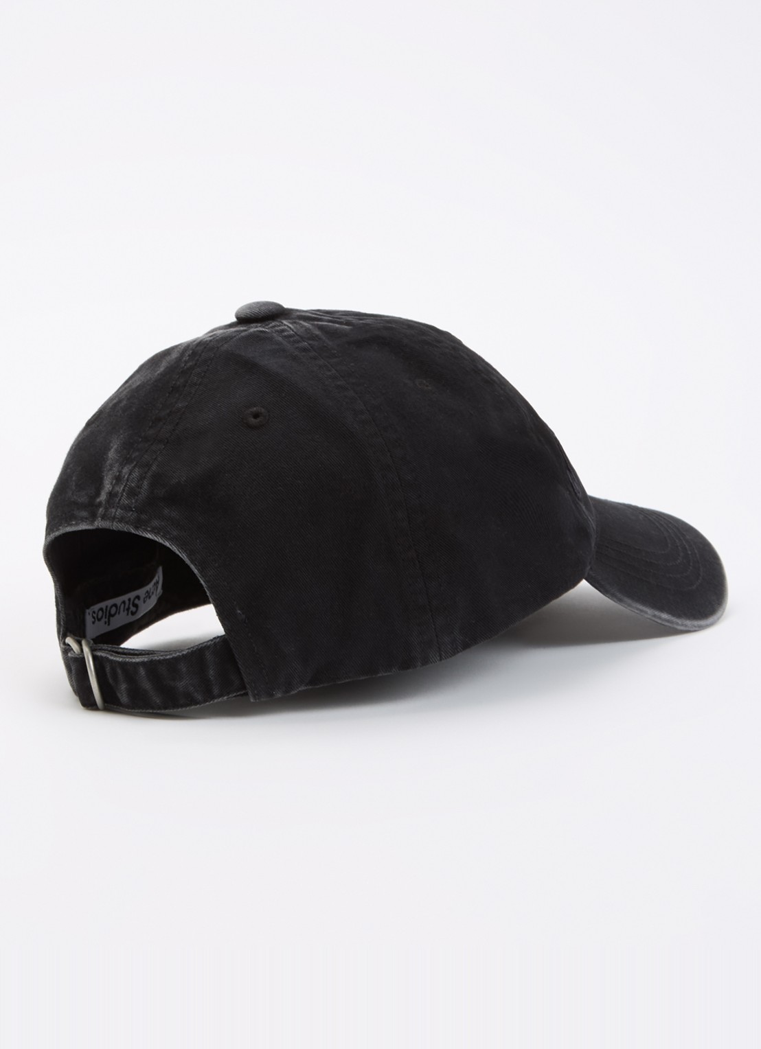 Acne Studios Pet van denim met logoborduring - detail 3 zwart