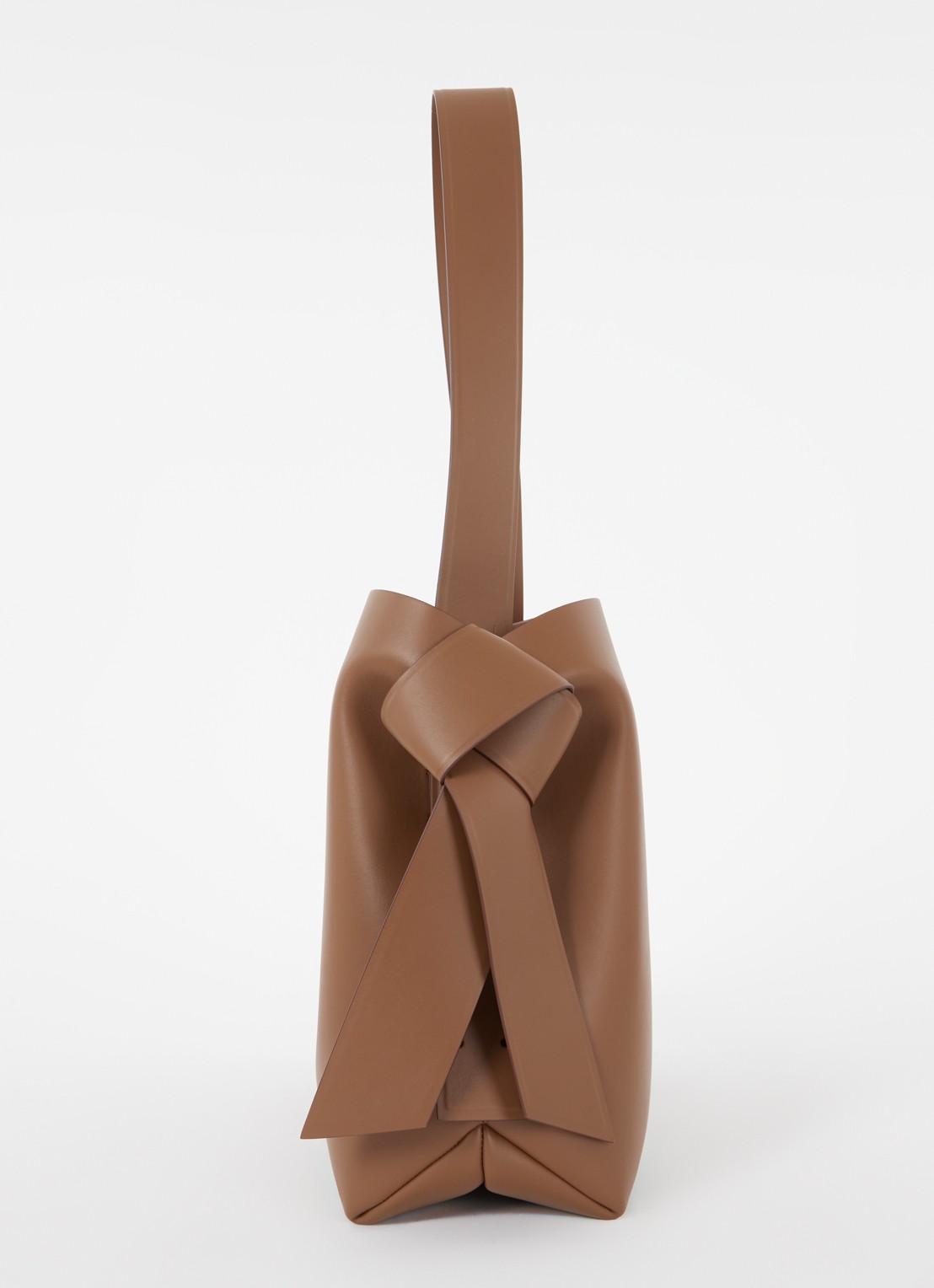 Acne Studios Schoudertas van leer en afneembare schouderriem - detail 5 bruin