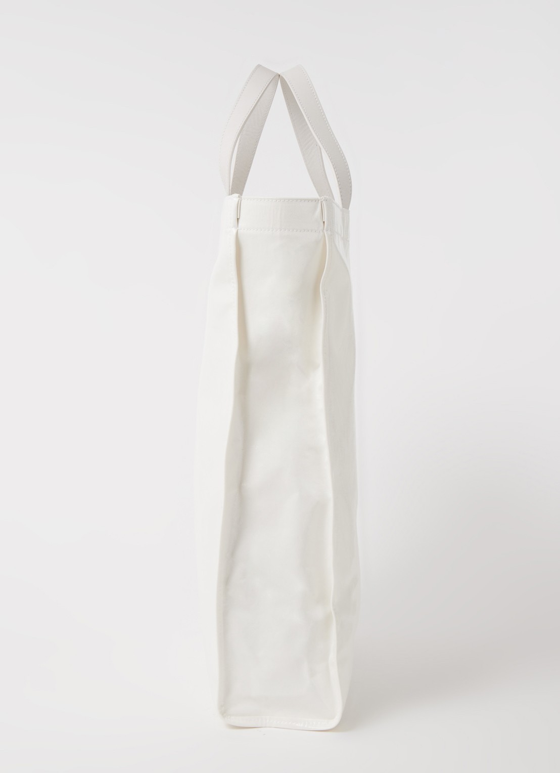 Acne Studios Shopper met leren details en metallic finish - detail 4 wit
