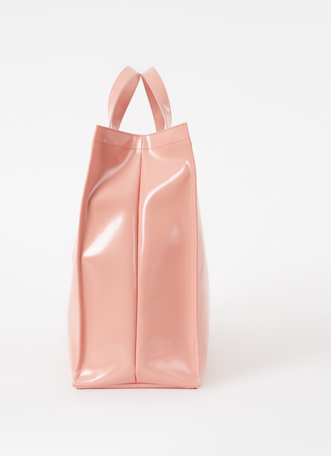 Acne Studios Shopper met logo - detail 6 zalmroze