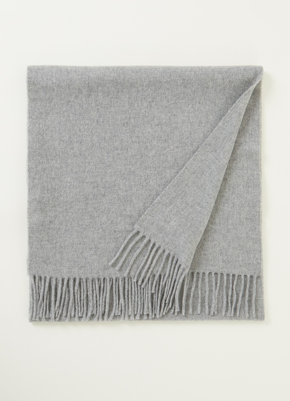 Acne Studios Sjaal van wol 200 x 45 cm - voorkant lichtgrijs