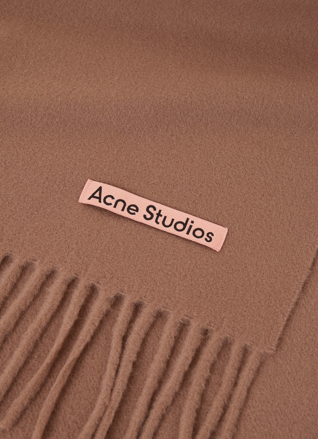 Acne Studios Sjaal van wol 200 x 45 cm - detail 3 bordeauxrood