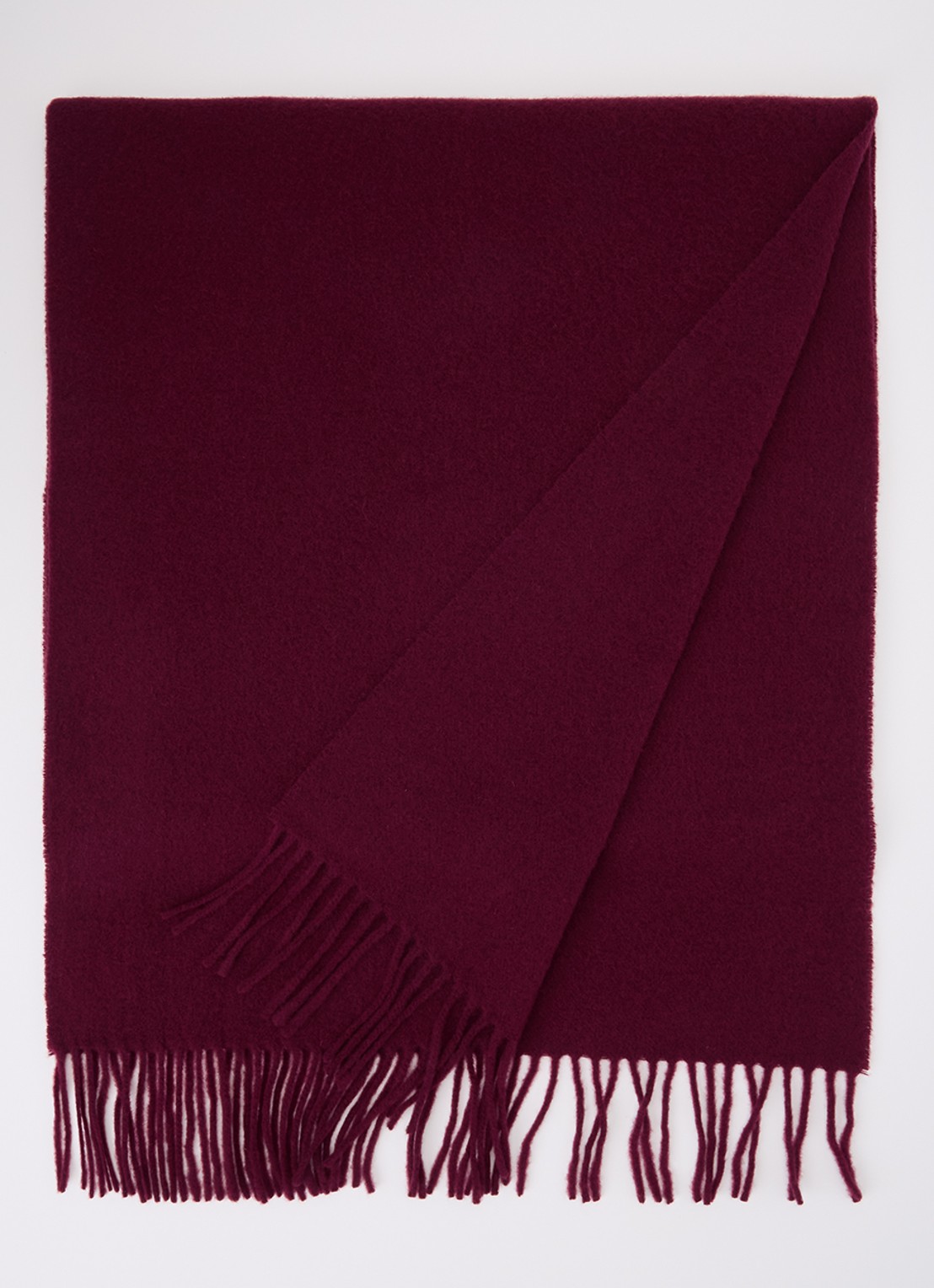 Acne Studios Sjaal van wol 200 x 45 cm - voorkant 2 bordeauxrood