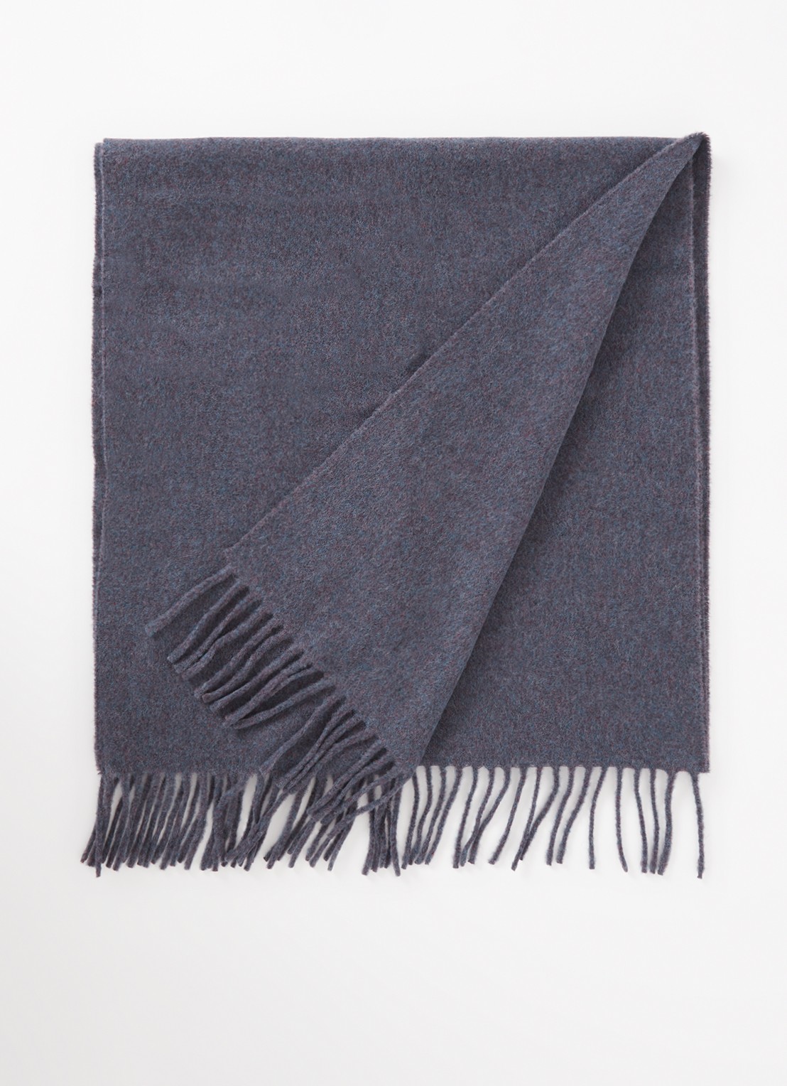 Acne Studios Sjaal van wol met logo 200 x 45 cm - voorkant 2 paars