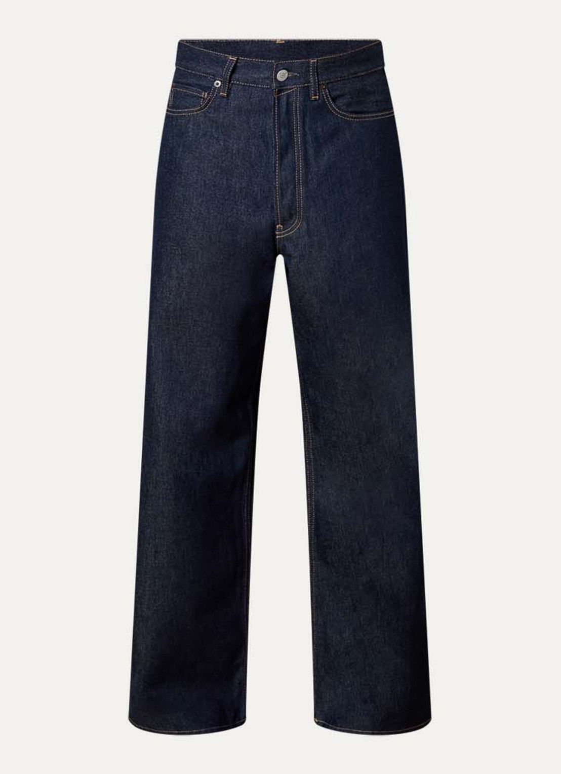 Acne Studios Straight leg jeans met donkere wassing - voorkant 5 indigo