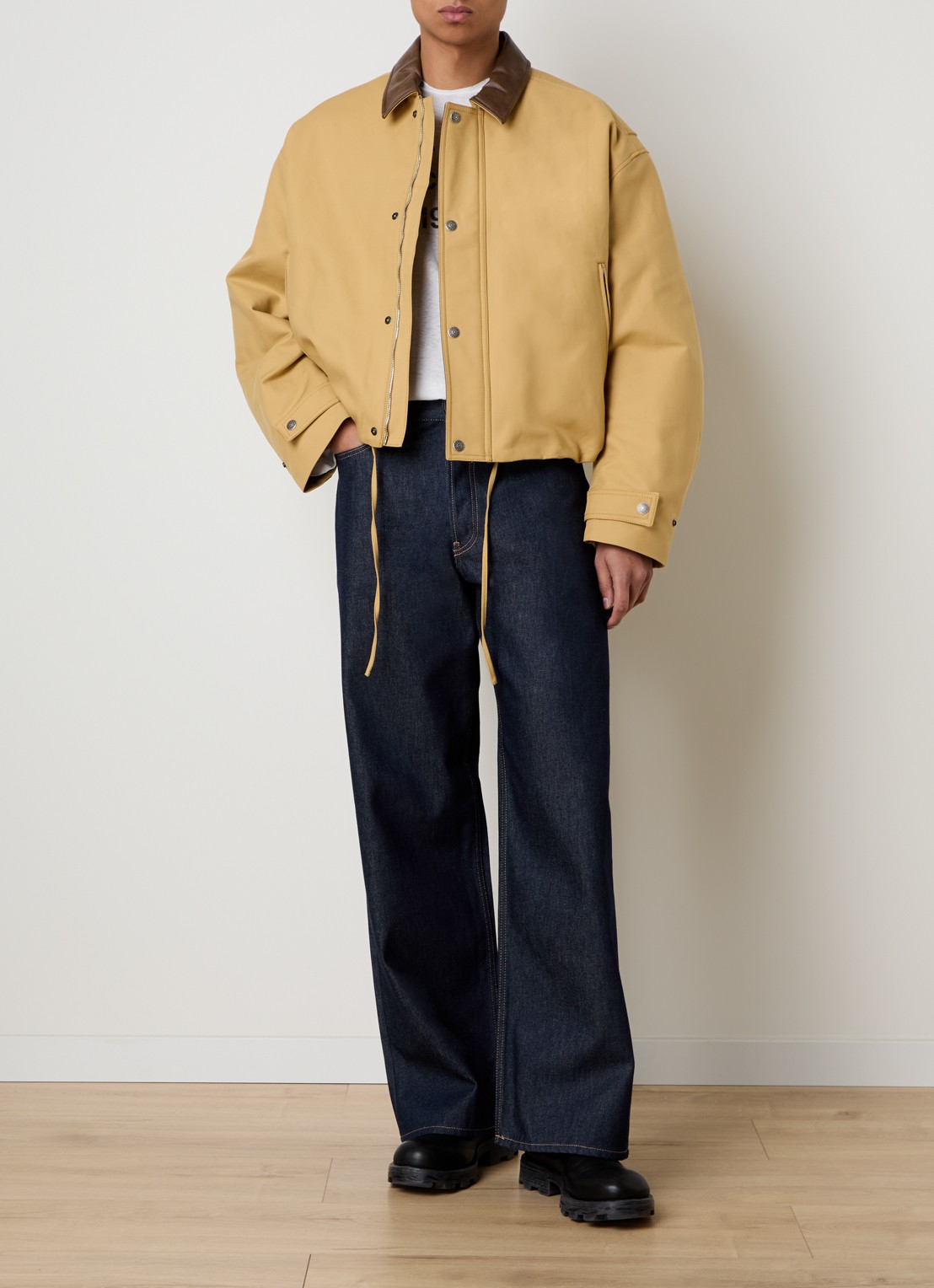 Acne Studios Straight leg jeans met donkere wassing - voorkant 6 indigo