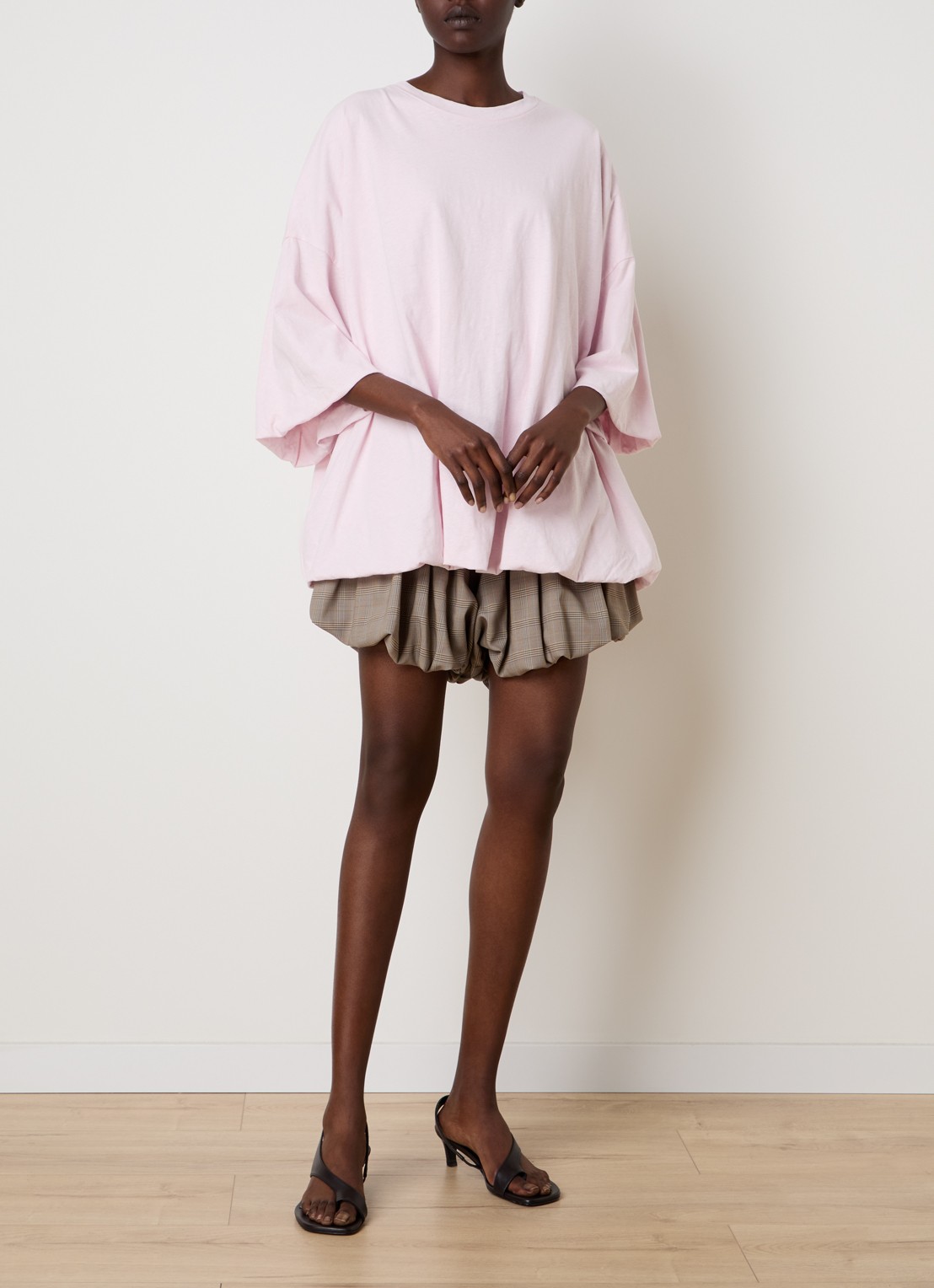 Acne Studios T-shirt met backprint - voorkant 5 roze