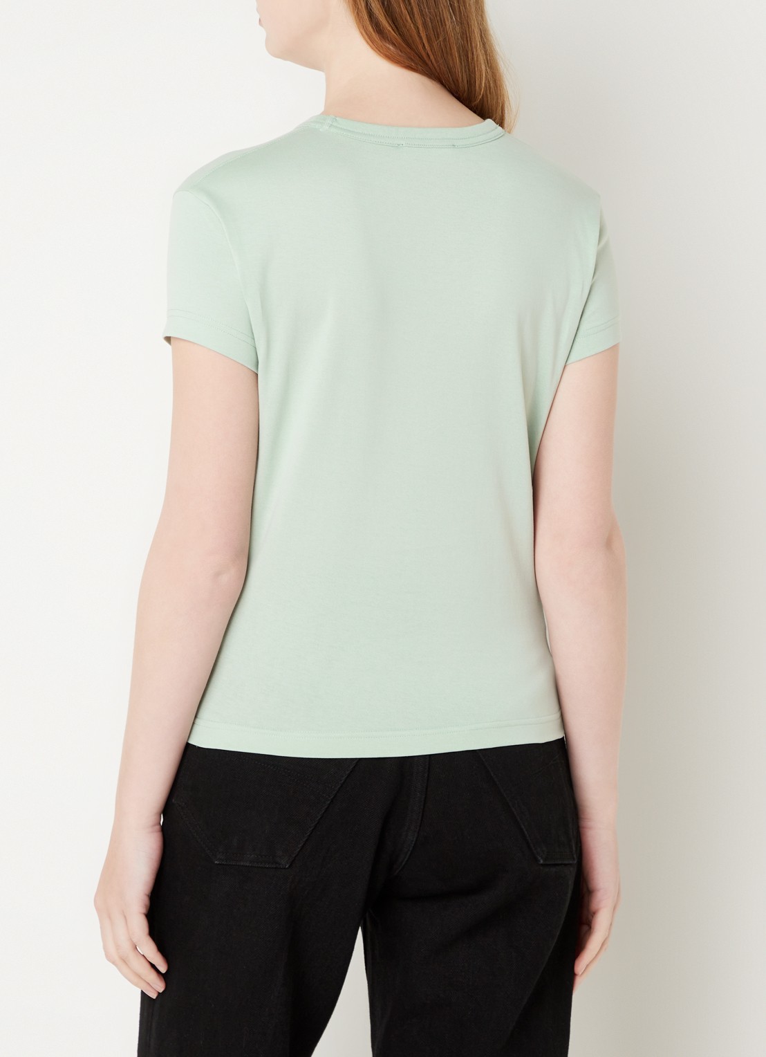 Acne Studios T-shirt met logo - achterkant 3 lichtgroen