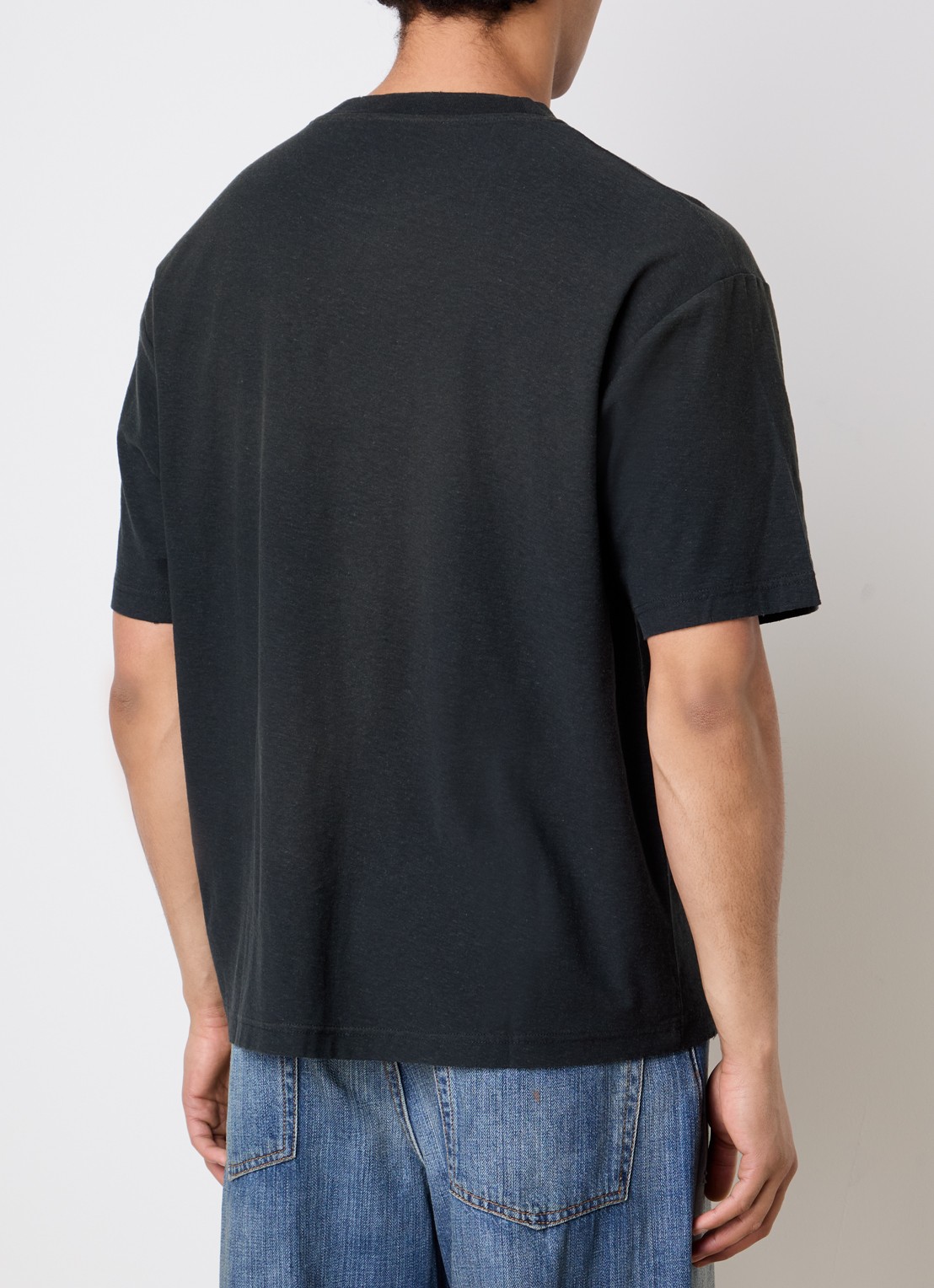 Acne Studios T-shirt met logoprint - achterkant groen