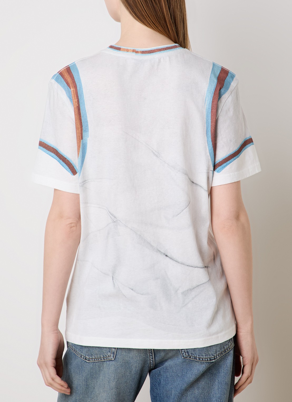 Acne Studios T-shirt met logoprint - achterkant 5 wit
