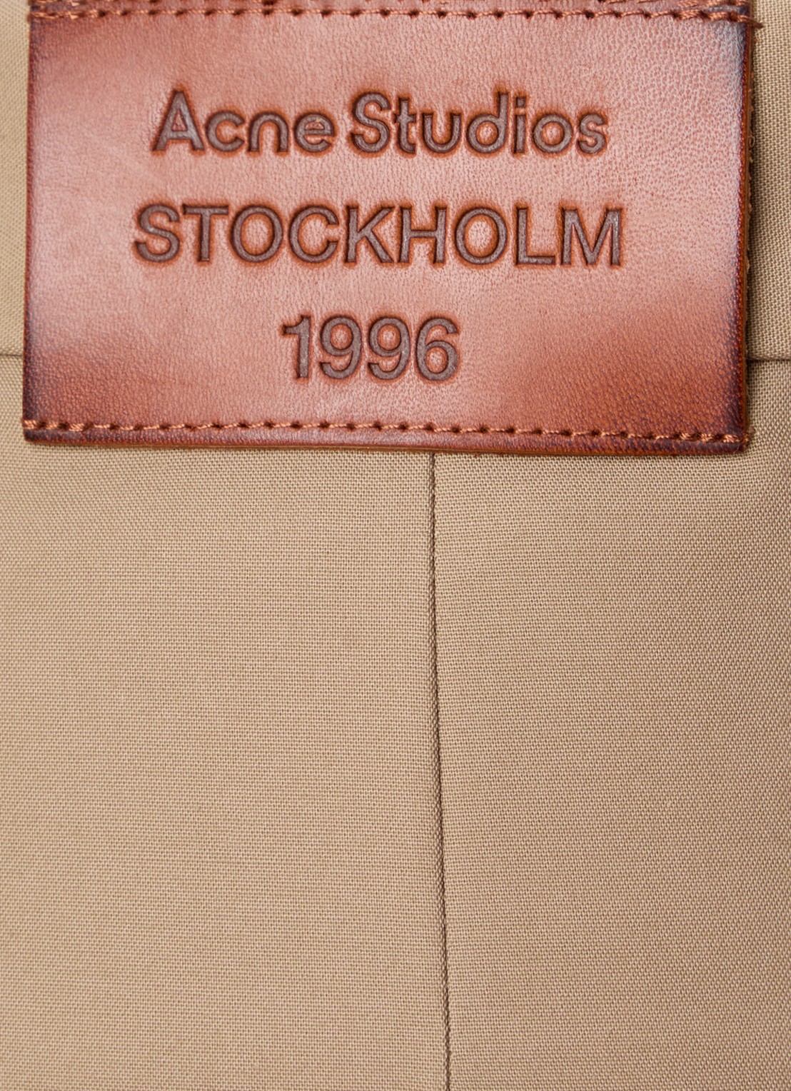 Acne Studios Wide fit chino met steekzakken - detail 6 khaki