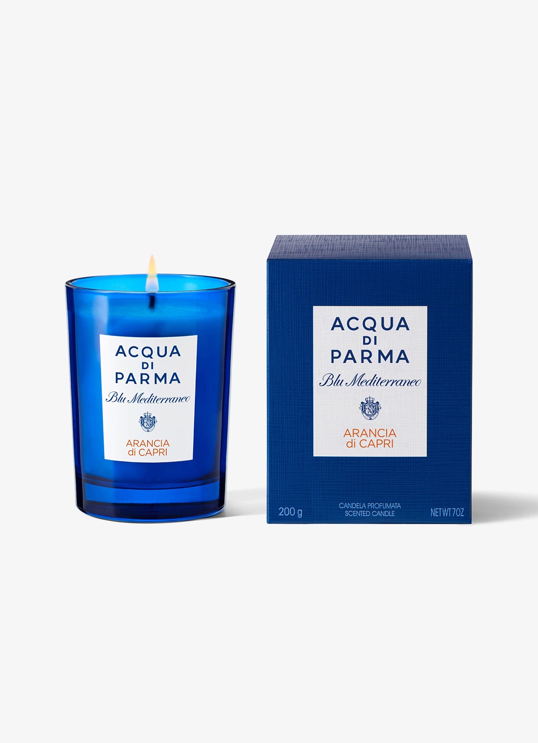 Acqua di Parma Arancia di Capri geurkaars 200 gram - detail blauw