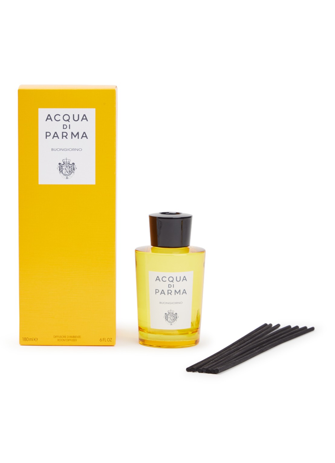 Acqua di Parma Buongiorno geurstokjes 180 ml - voorkant geel