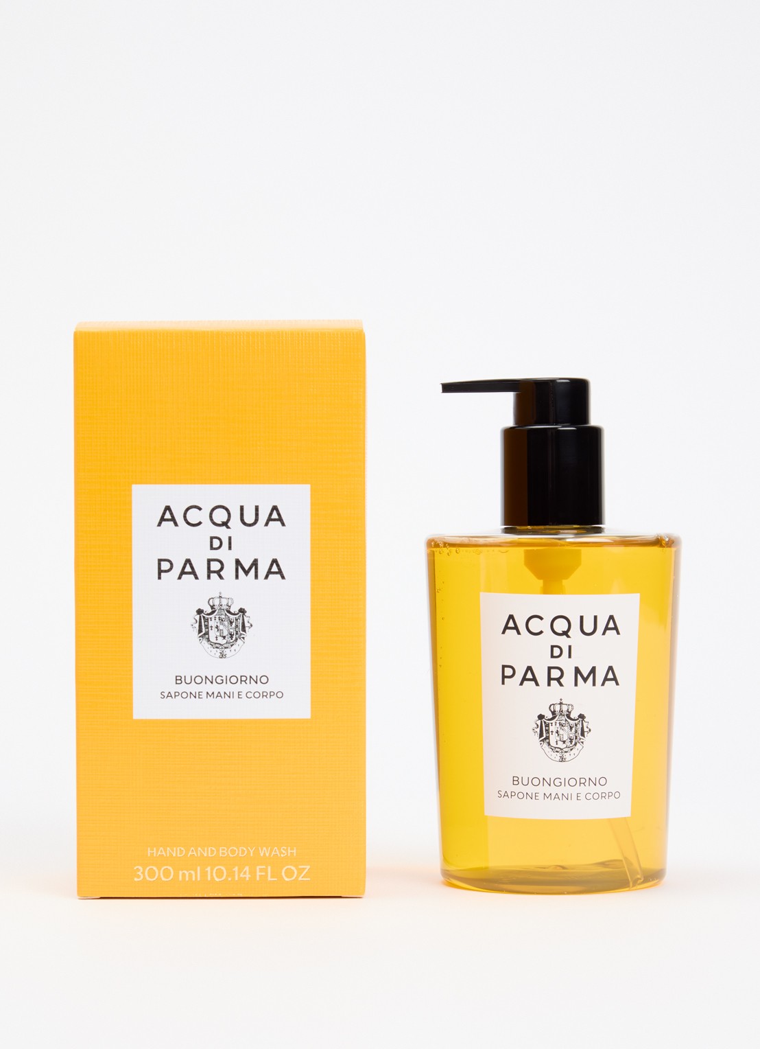 Acqua di Parma Buongiorno Hand- & Body Wash - douchegel & handzeep - voorkant 3 geel