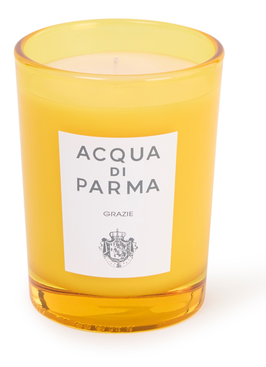 Acqua di Parma Grazie - geurkaars 200 gram - voorkant geel