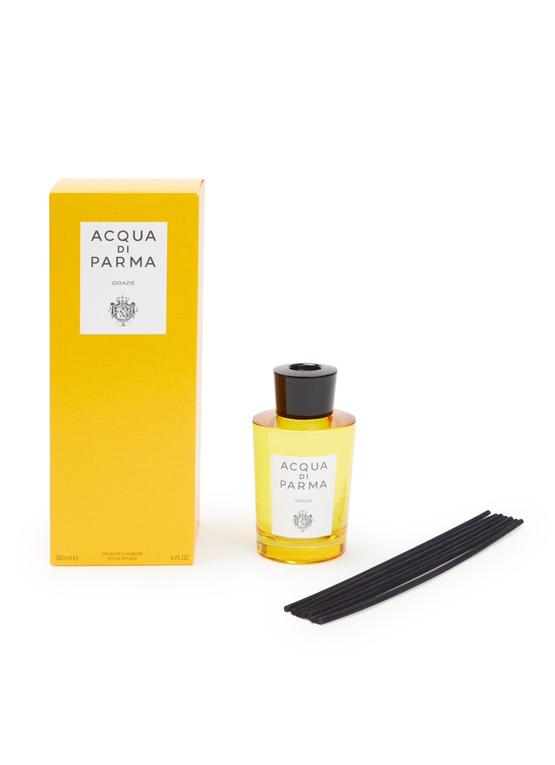 Acqua di Parma Grazie geurstokjes 180 ml - voorkant geel