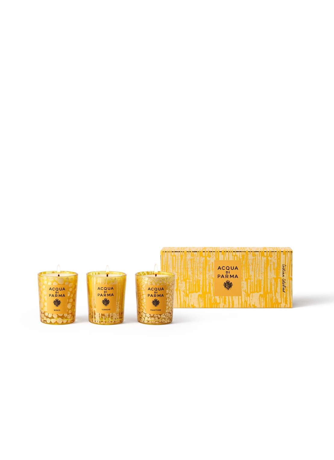 Acqua di Parma Holiday 2025 Candle Set - geurkaarsen set van 3 - voorkant 2 undefined