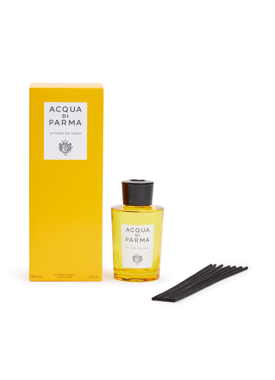 Acqua di Parma La Casa Sul Lago geurstokjes 180 ml - voorkant geel