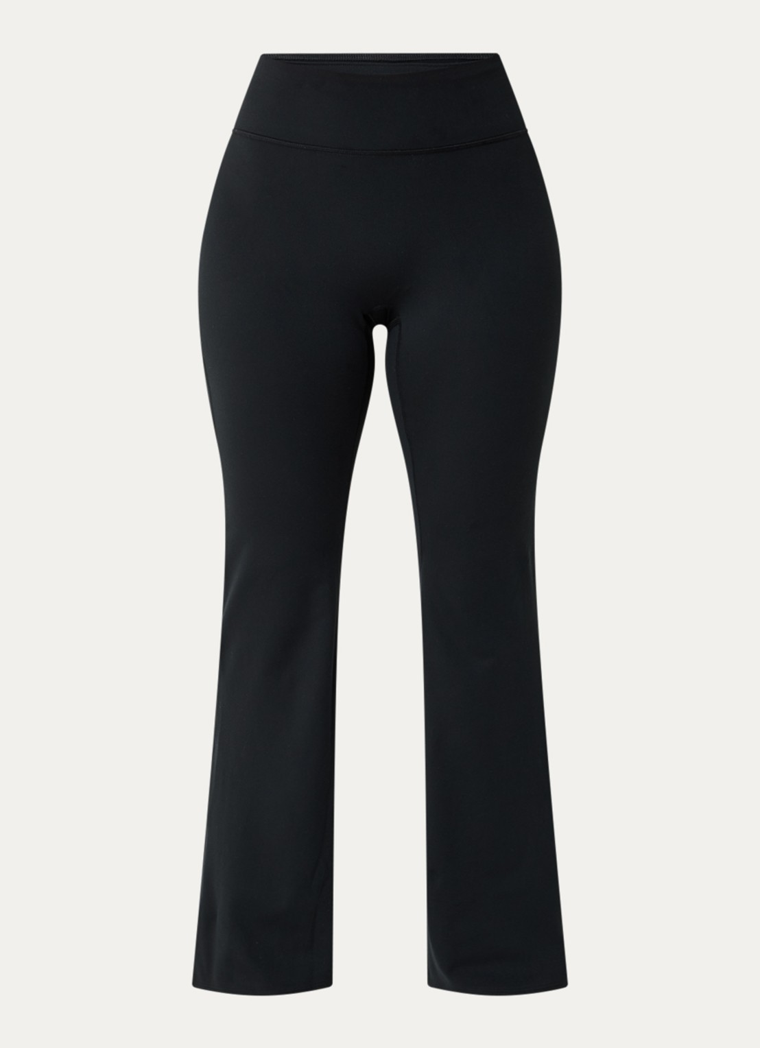 Adanola High waist flared fit trainingslegging met stretch - voorkant zwart