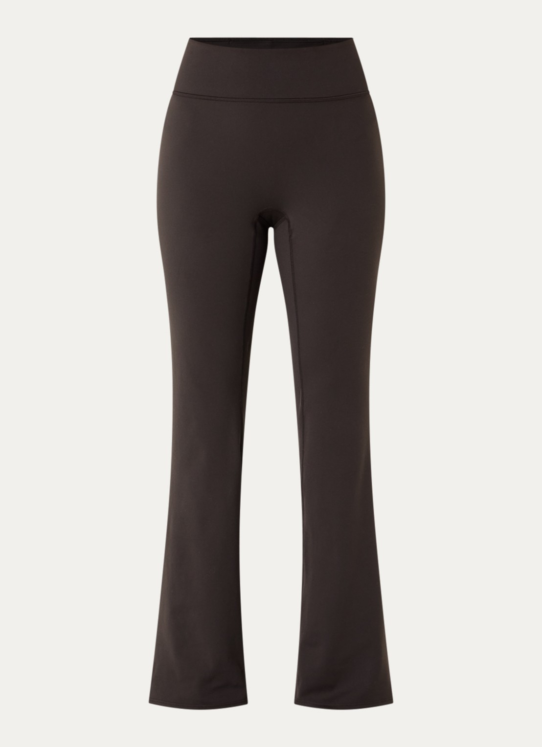 Adanola High waist flared fit trainingslegging met stretch - voorkant 4 donkerbruin