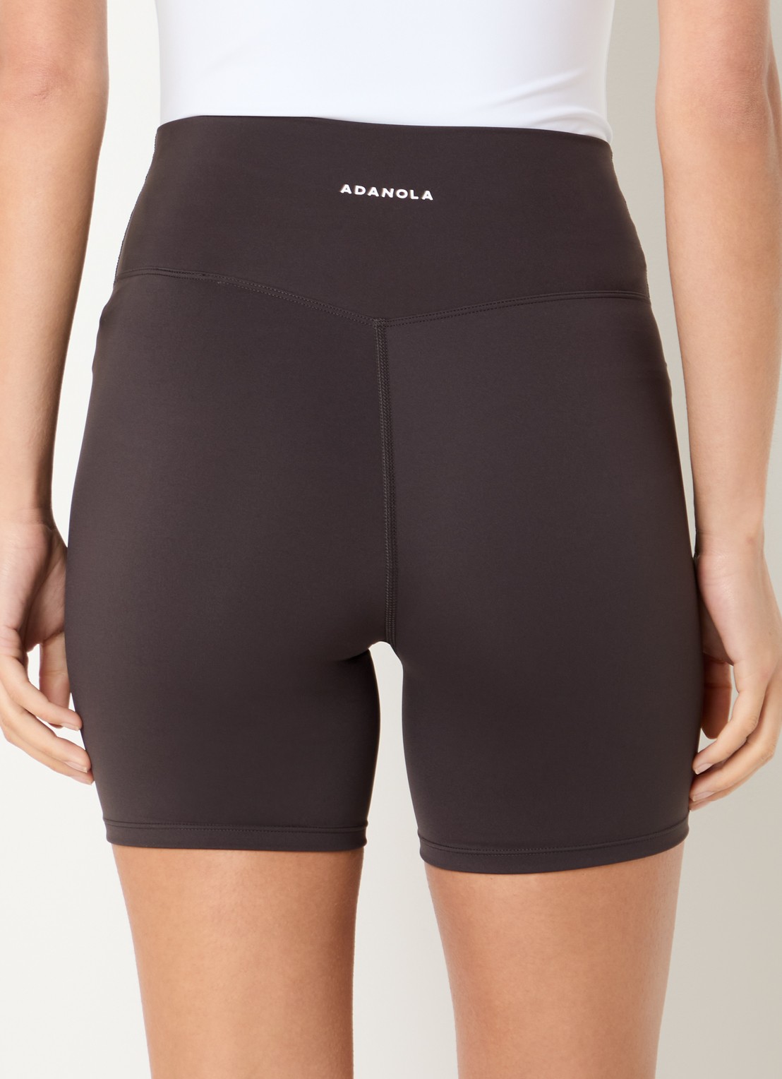 Adanola High waist skinny fit trainingslegging - achterkant 3 donkerbruin