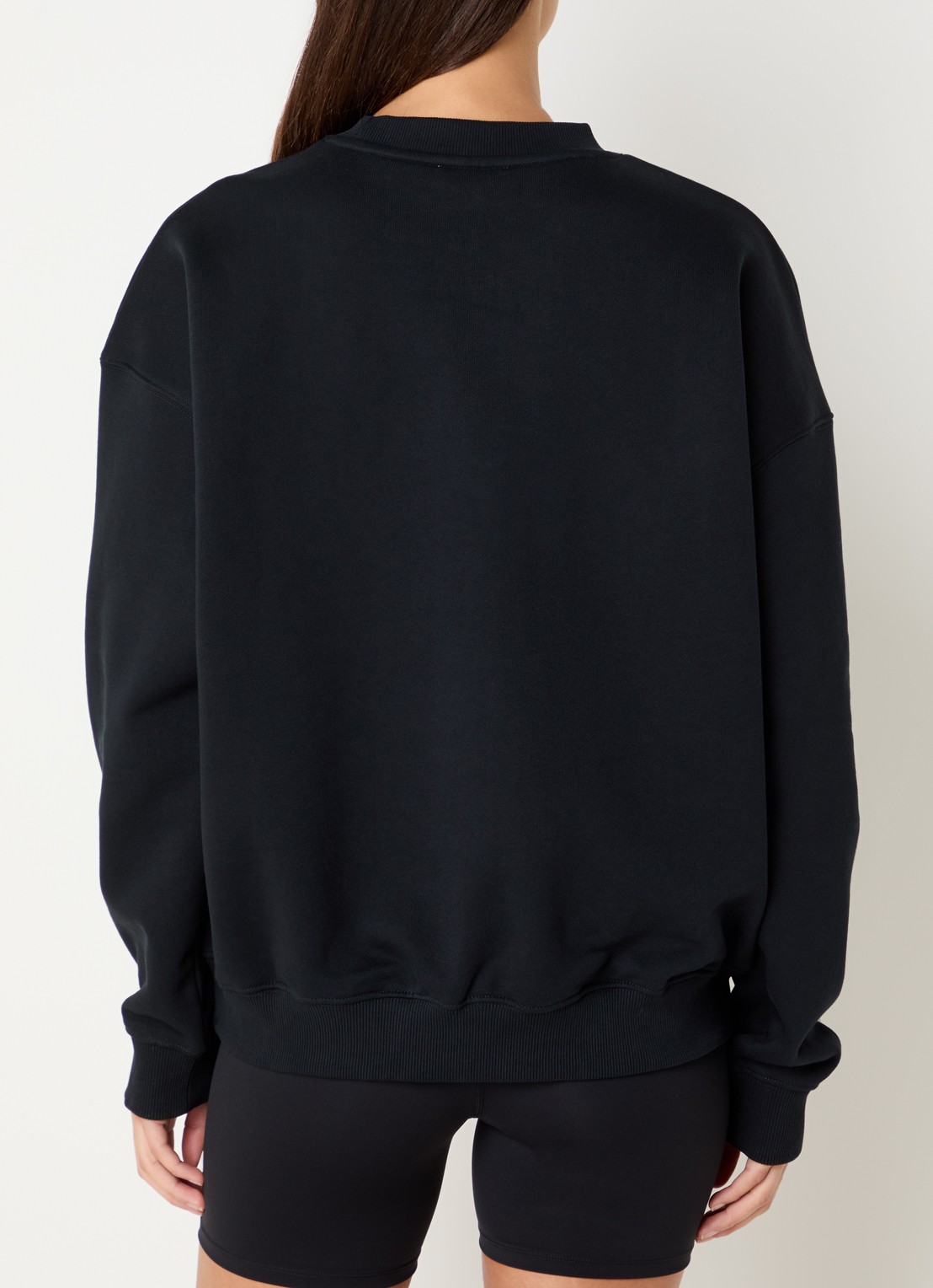 Adanola Oversized sweater met borduring - achterkant zwart
